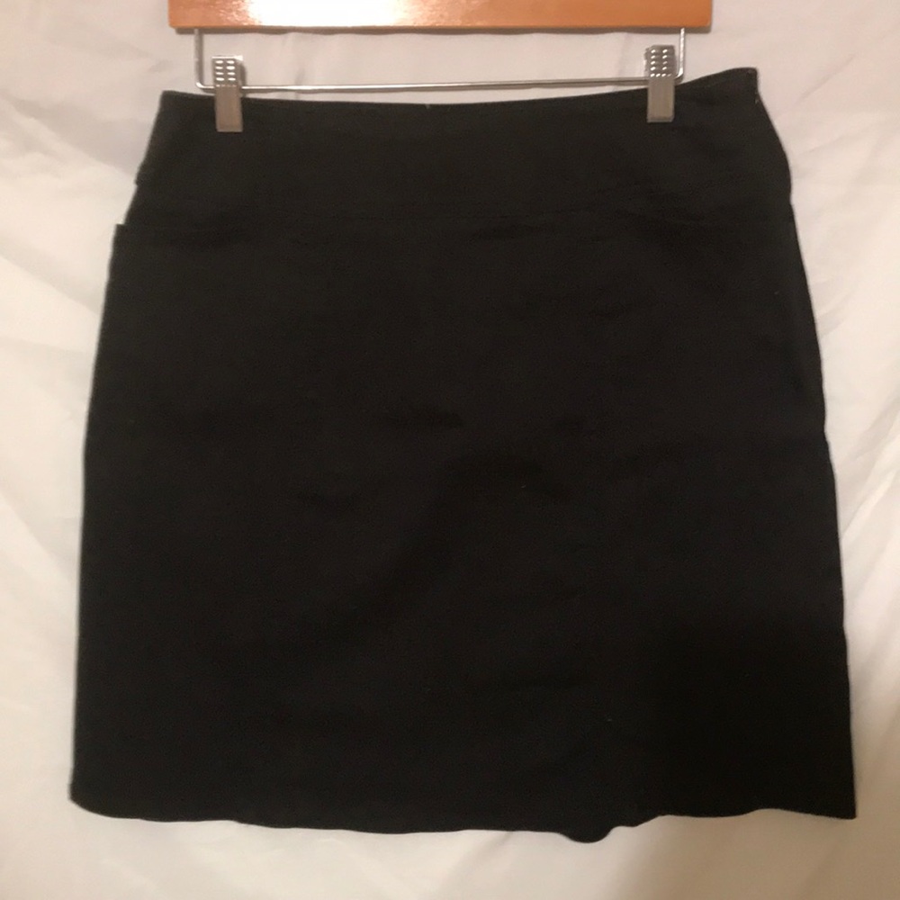 Black Denim Skirt